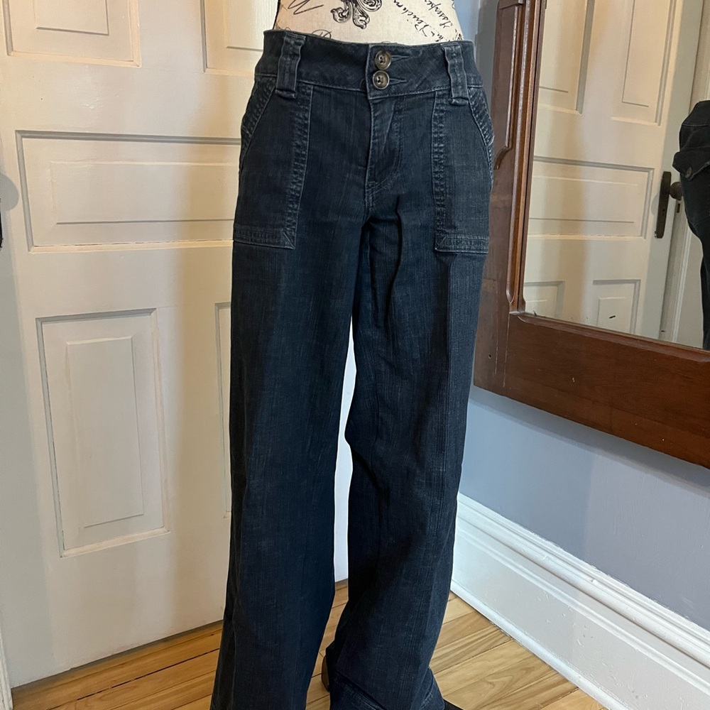 Jag Women's Wide-Leg Blue Jeans